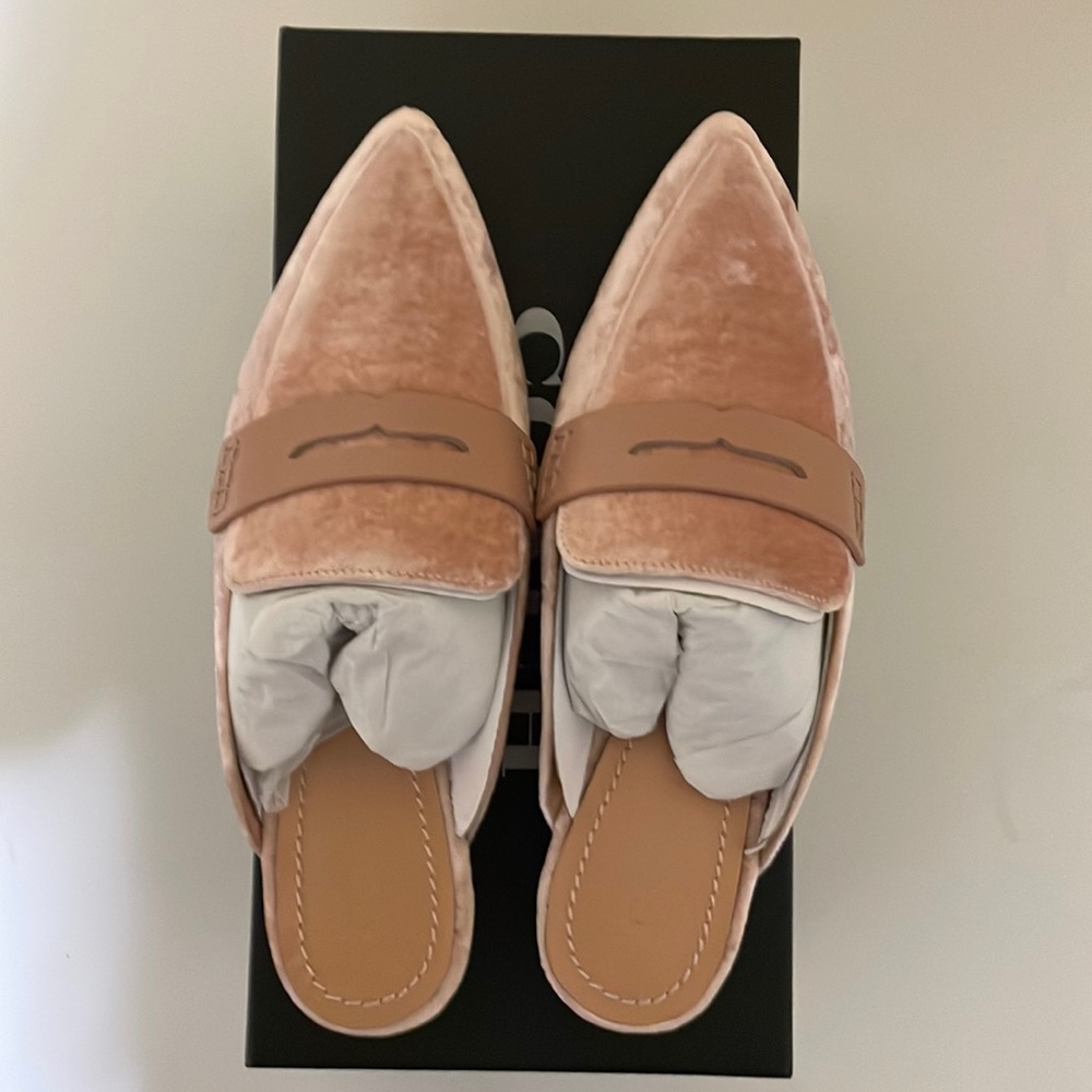 Coach Nova Lof Velvet Mules
